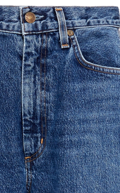 Shop Agolde Women's Pinch-waist Rigid High-rise Kick-leg Jeans In Medium Wash
