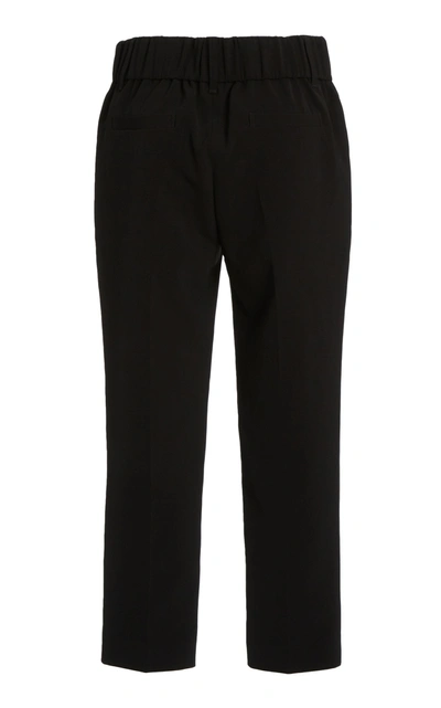 Shop Atm Anthony Thomas Melillo Women's Stretch-twill Straight-leg Pants In Black