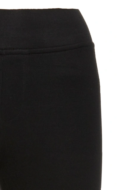 Shop Atm Anthony Thomas Melillo Women's Ribbed Stretch-modal Yoga Leggings In Black