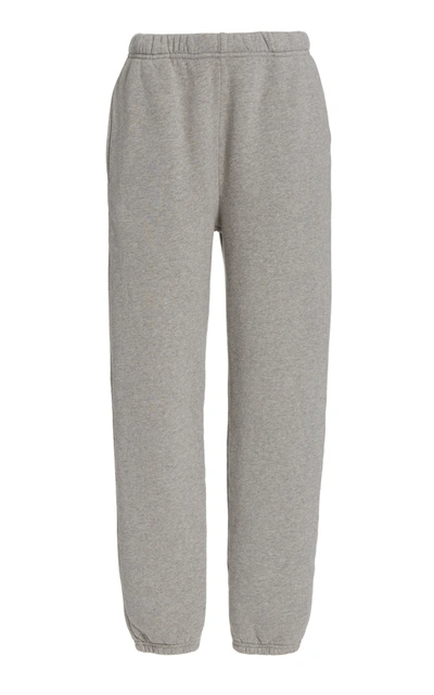 Shop Les Tien Women's Classic Fleece Cotton Sweatpants In Grey