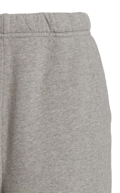 Shop Les Tien Women's Classic Fleece Cotton Sweatpants In Grey