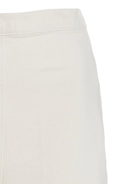 Shop Rachel Comey Women's Absolute High-rise Wide-leg Cotton-blend Pants In White