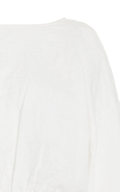 Shop Anaak Women's Margherita Bell Blouse In White