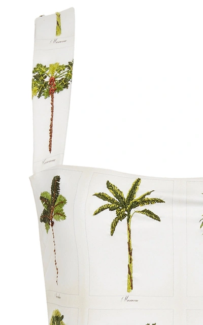 Shop Agua By Agua Bendita Cafã© Caribe Printed Swimsuit In White