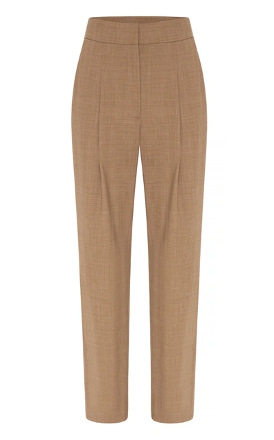 Shop Anna Quan Women's Tate Wool-blend Cropped Pants In Brown