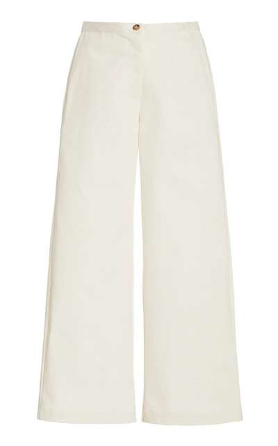Shop Ciao Lucia Women's Orlando Cotton Wide-leg Pants In Black,white