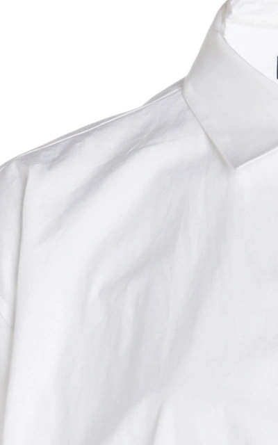 Shop Y/project Oversized Cotton Poplin Bodysuit In White