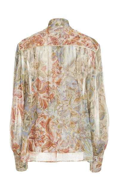 Shop Zimmermann Lucky Bound Blouse In Print