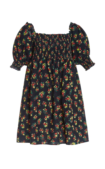 Shop Rixo London Brenda Floral-print Cotton-blend Mini Dress