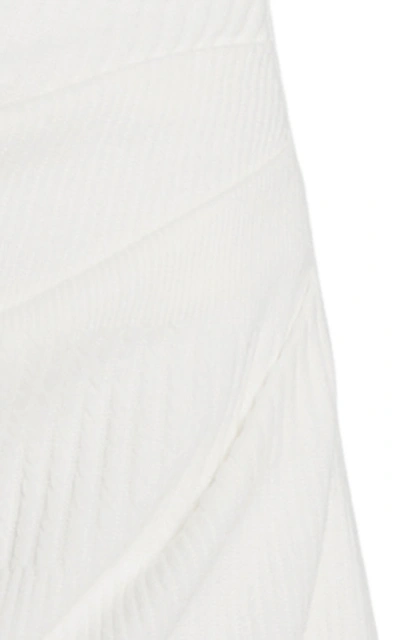 Shop Acler Women's Parkfield Draped Crepe Midi Dress In White