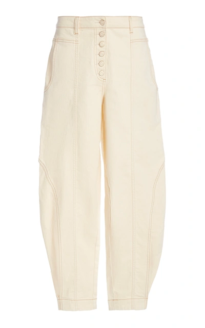 Shop Ulla Johnson Brodie Cropped Jeans In White