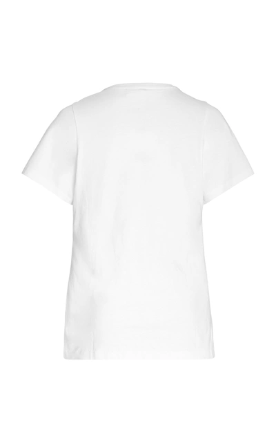 Shop Totême Women's Espera Cotton T-shirt In Black,white
