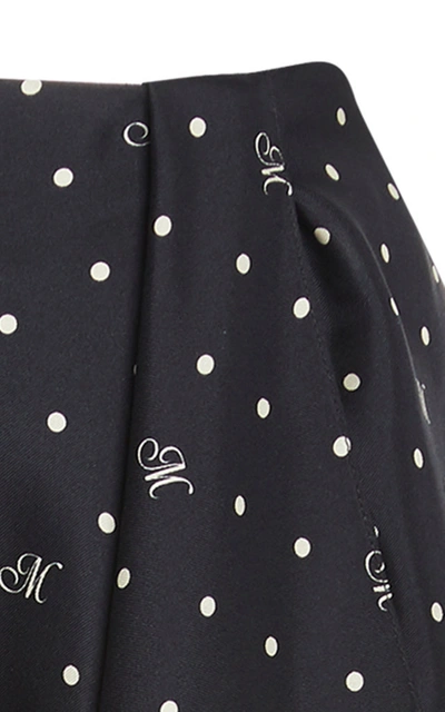 Shop Monse Women's M Dot Cascade Slip Skirt In Print