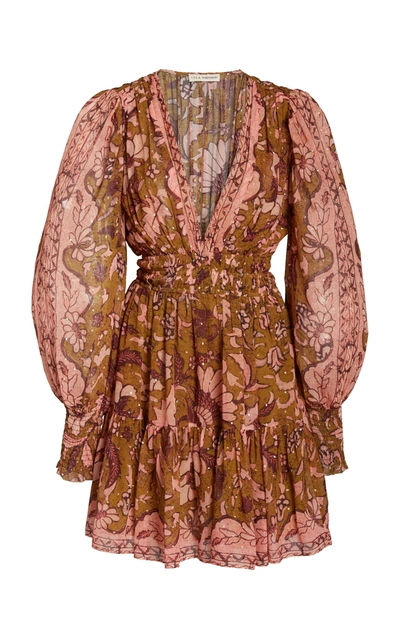 Shop Ulla Johnson Rosetta Printed Silk-blend Dress