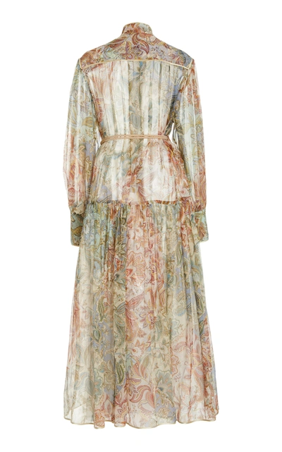 Shop Zimmermann Women's Lucky Bound Midi Dress In Print