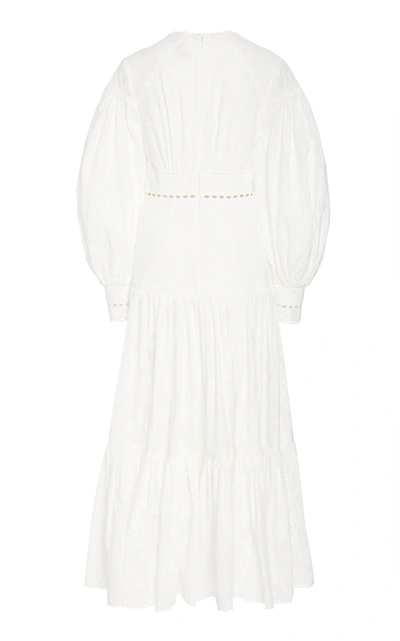 Shop Acler Women's Hender Cotton-eyelet Maxi Dress In White