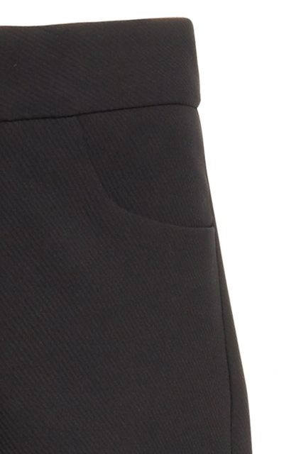 Shop Totême Novara Cropped Wide-leg Pants In Black