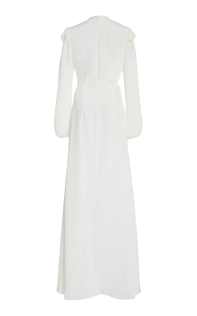 Shop Rodarte Women's Embellished Embellished Silk Maxi Dress In White