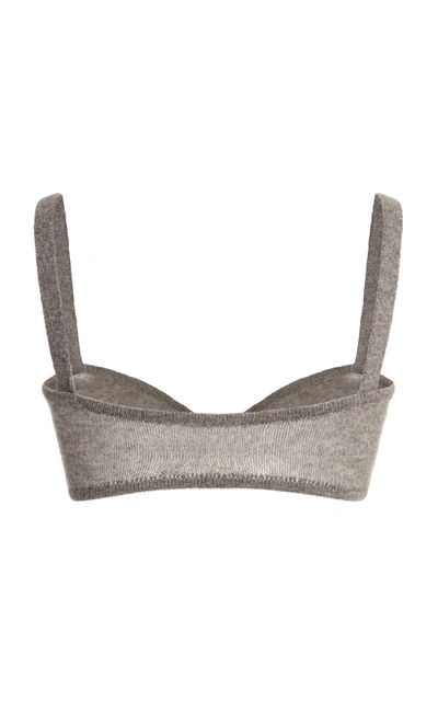 Shop Khaite Women's Eda Cashmere Bralette In Grey