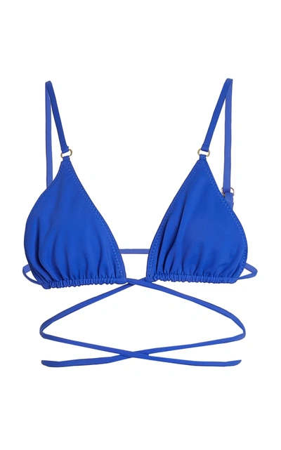 Shop Palm Women's Talise Bikini Top In Blue