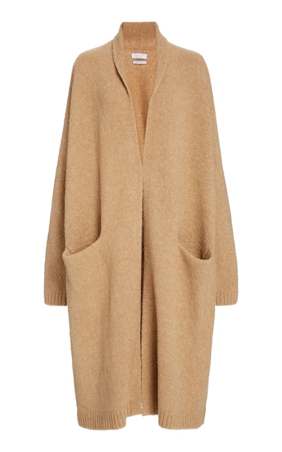 Shop Deveaux Women's Cassie Oversized Wool-blend Cardigan In Brown