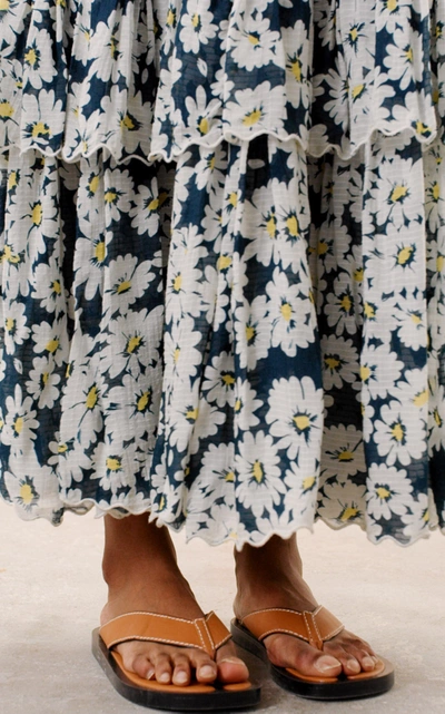 Shop Bytimo Women's Smocked Floral Dobby Seersucker Maxi Dress In Multi