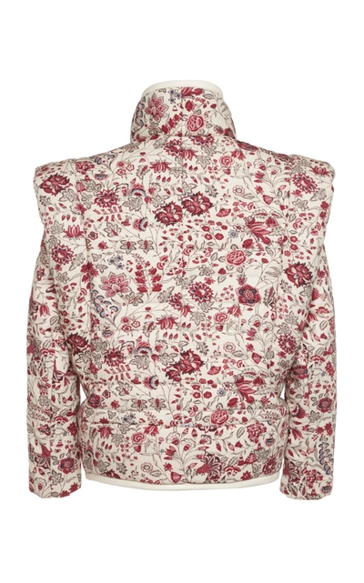 Shop Isabel Marant Anissaya Floral-print Cotton Jacket