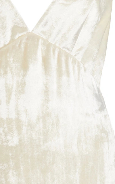 Shop Danielle Frankel Women's Imogen Ombrã© Velvet Gown In White