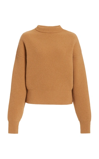 Shop Cordova Women's Megeve Ribbed-knit Wool Sweater In Neutral