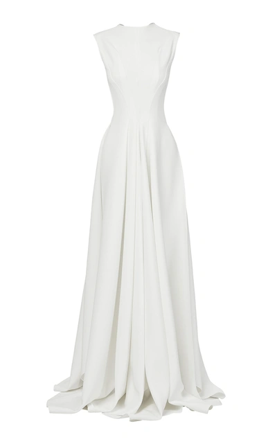 Shop Maticevski Women's Poignant Crepe Gown In White