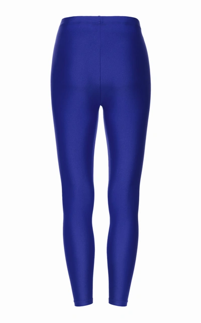 Shop Balenciaga Women's Jersey Leggings In Blue,red