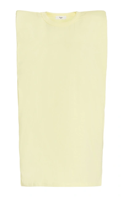 Tina Padded Shoulder Muscle Dress- White – The Frankie Shop
