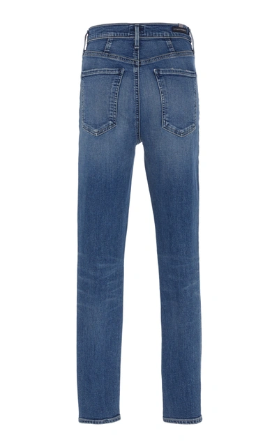 Shop Citizens Of Humanity Chrissy High-rise Skinny Jeans In Dark Wash