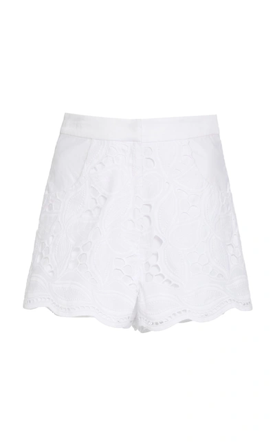 Shop Alexis Bowes Lace Short In White