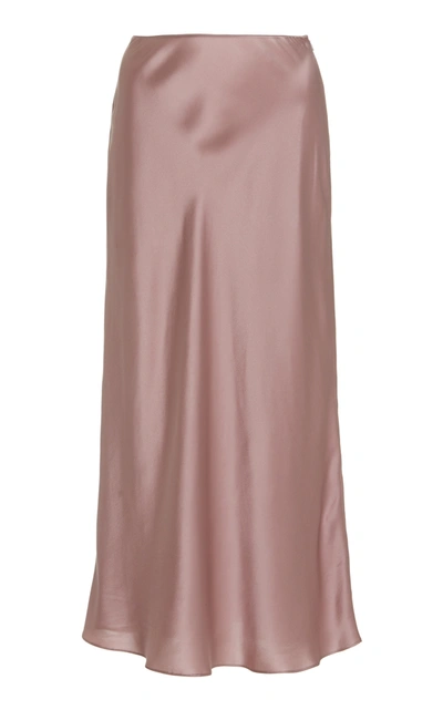 Shop Sablyn Women's Miranda Silk Maxi Skirt In Pink,grey