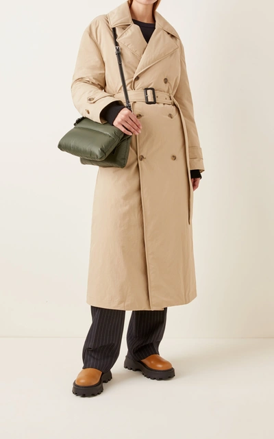 Women's 1 Moncler Jw Anderson Montacute Down Trench Coat In Neutral