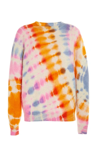 Shop The Elder Statesman Illusion-dyed Cashmere Sweater Crew In Multi