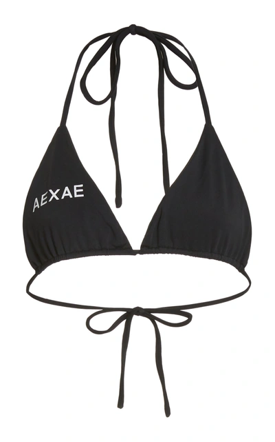 Shop Aexae Women's Tyra Bikini Top In Black,animal