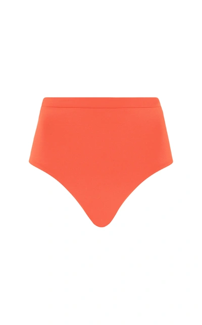 Shop Bondi Born Tatiana High-rise Bikini Bottoms In Orange