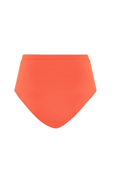 Shop Bondi Born Tatiana High-rise Bikini Bottoms In Orange