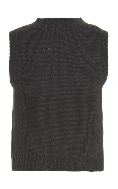 Shop Sablyn Aiden Sleeveless Cashmere Top In Grey