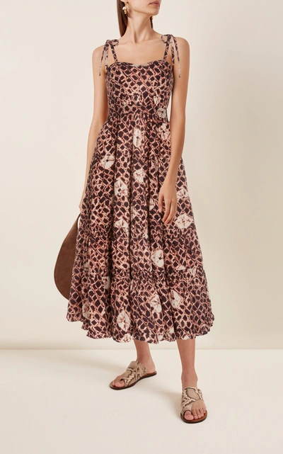 Shop Ulla Johnson Women's Eryn Pleated Cotton Dress In Print