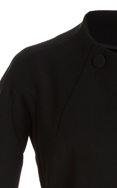 Shop A.w.a.k.e. Women's Asymmetric Stretch-cady Blazer In Black