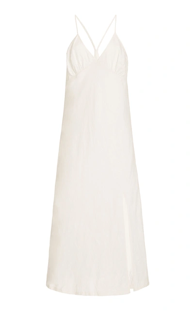 Shop Anaak Women's Paola Raceback Slip Dress In White