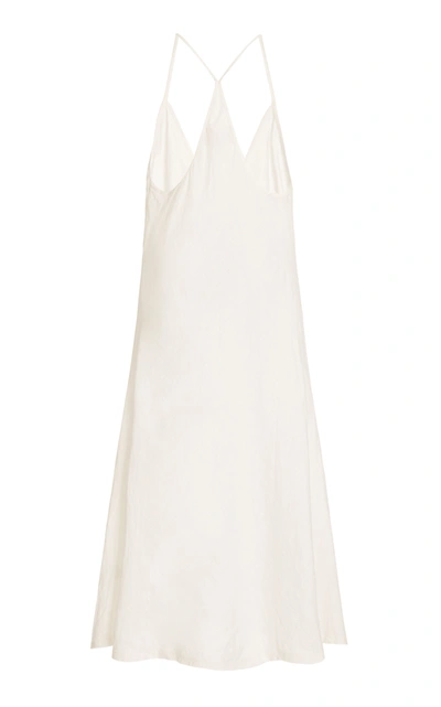 Shop Anaak Women's Paola Raceback Slip Dress In White