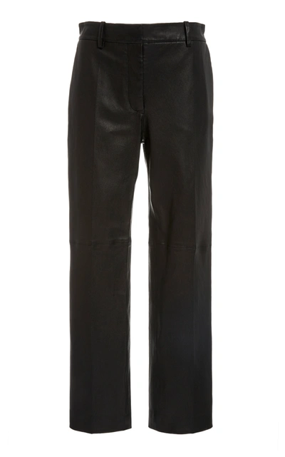 Shop Joseph Coleman Leather Pants In Black