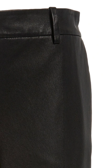 Shop Joseph Coleman Leather Pants In Black