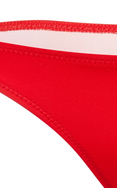 Shop Solid & Striped Rachel Bikini Bottom In Red