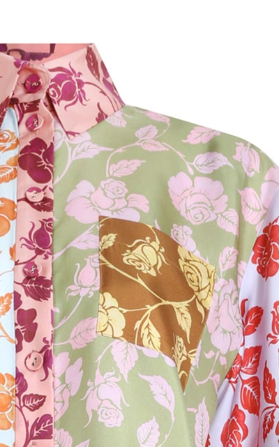 Shop Zimmermann Women's The Lovestruck Paneled Silk Shirt In Print
