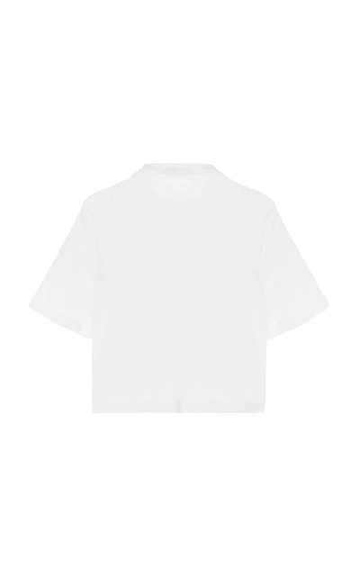 Shop Cotton Citizen Tokyo Cropped Cotton T-shirt In White